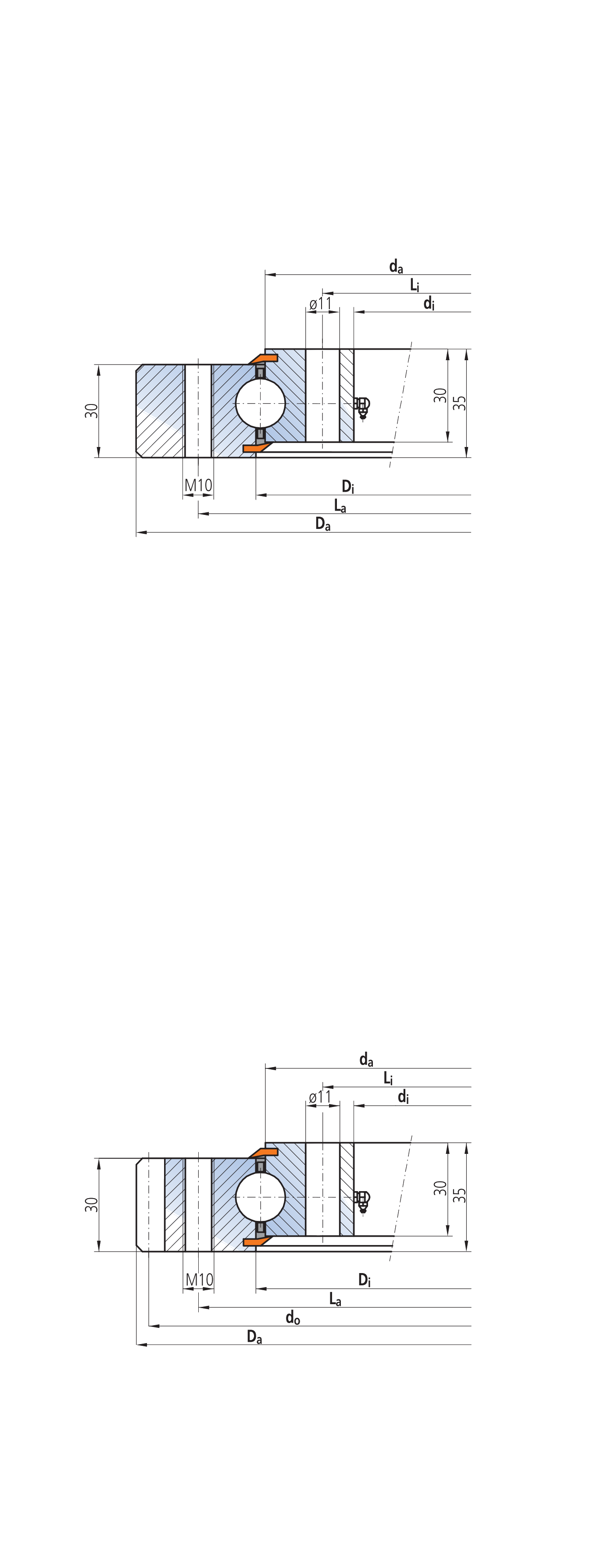 IMO 116 Series Ungeared outline drawing