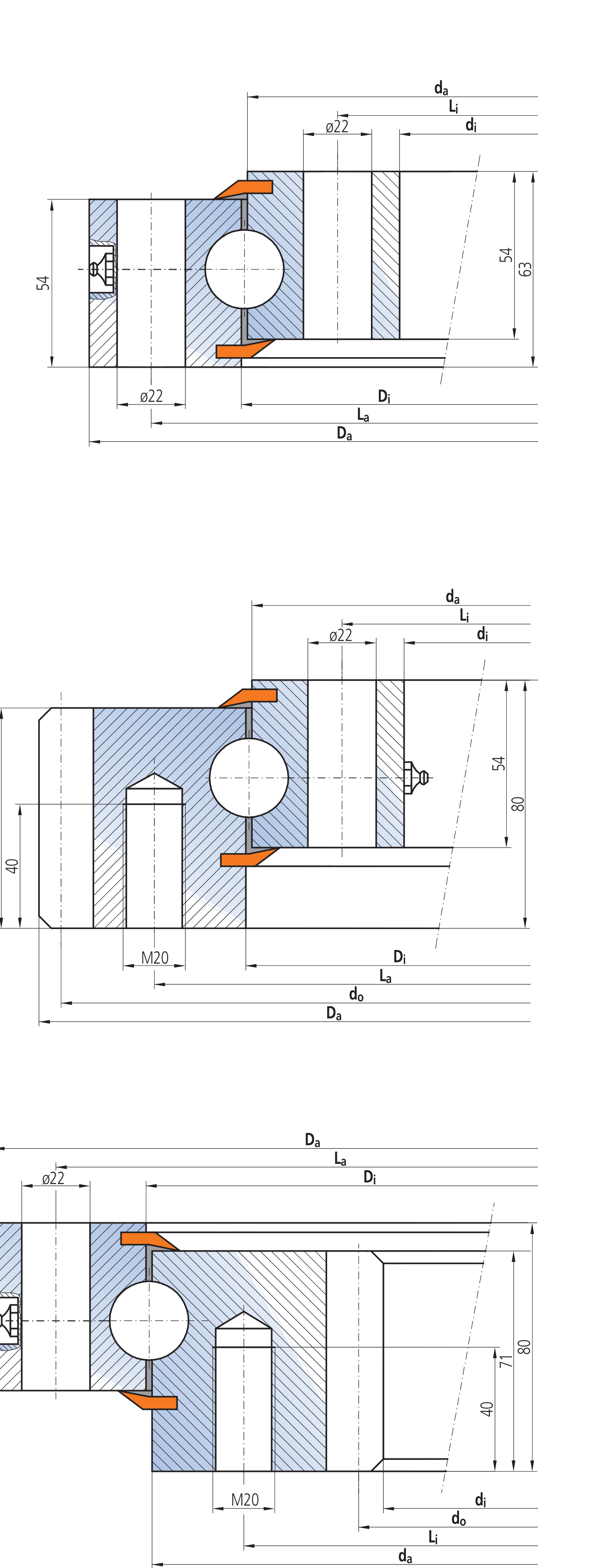 IMO 125 Series Ungeared outline drawing