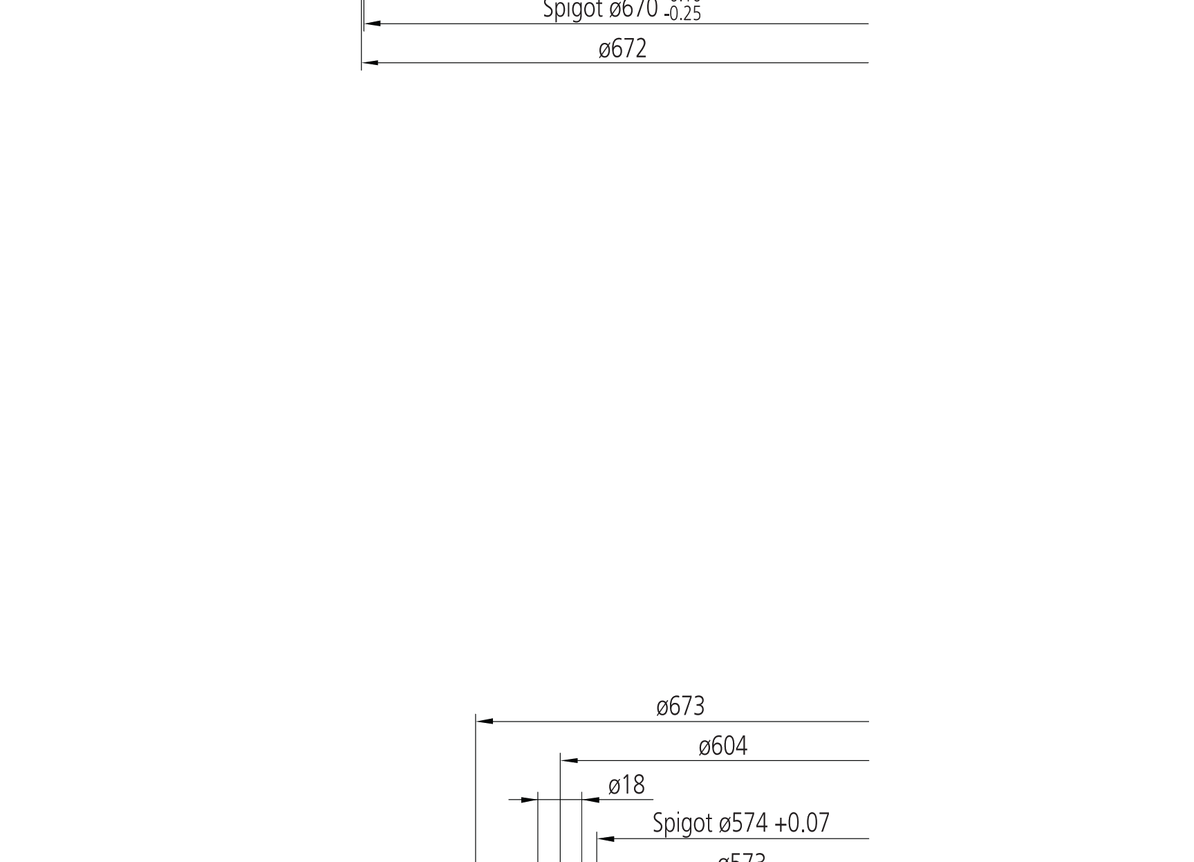 IMO Other Standard Ball Series Ungeared outline drawing