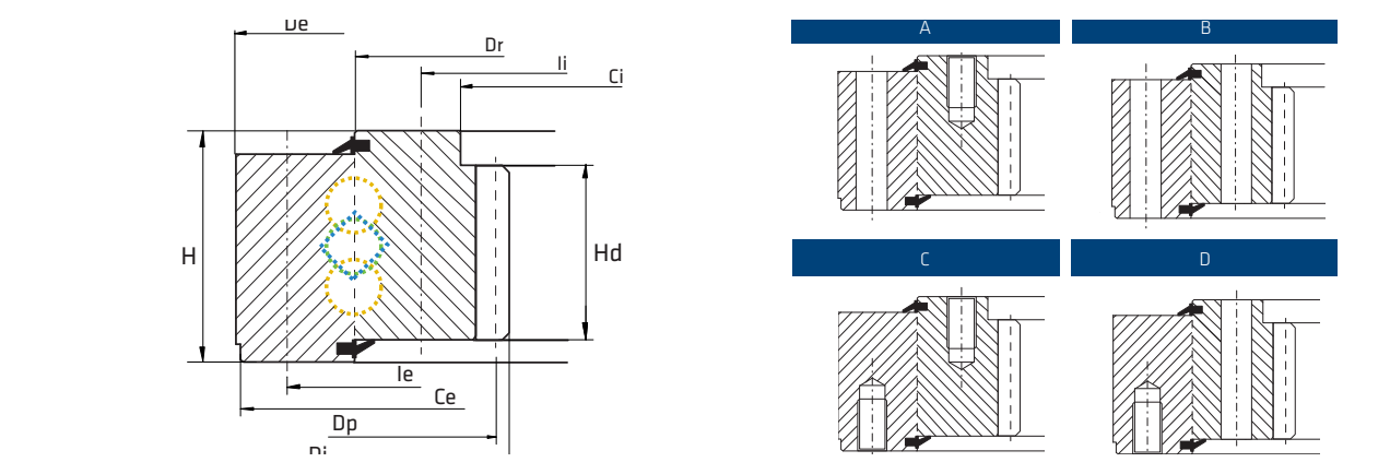 Desenho de contorno de origem do catálogo OEM para La Leonessa VI040A01
