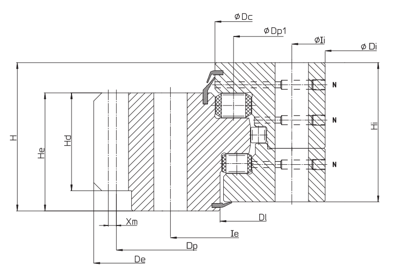 Plano de contorno de origen del catálogo OEM para La Leonessa VR309E00