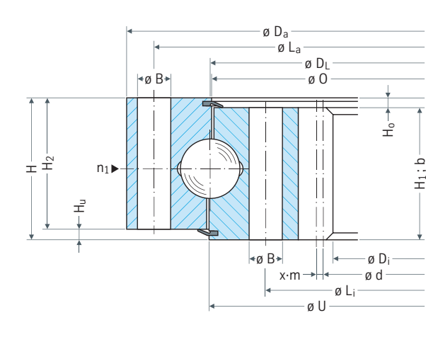 Rothe Erde 06 Series Internal gear outline drawing