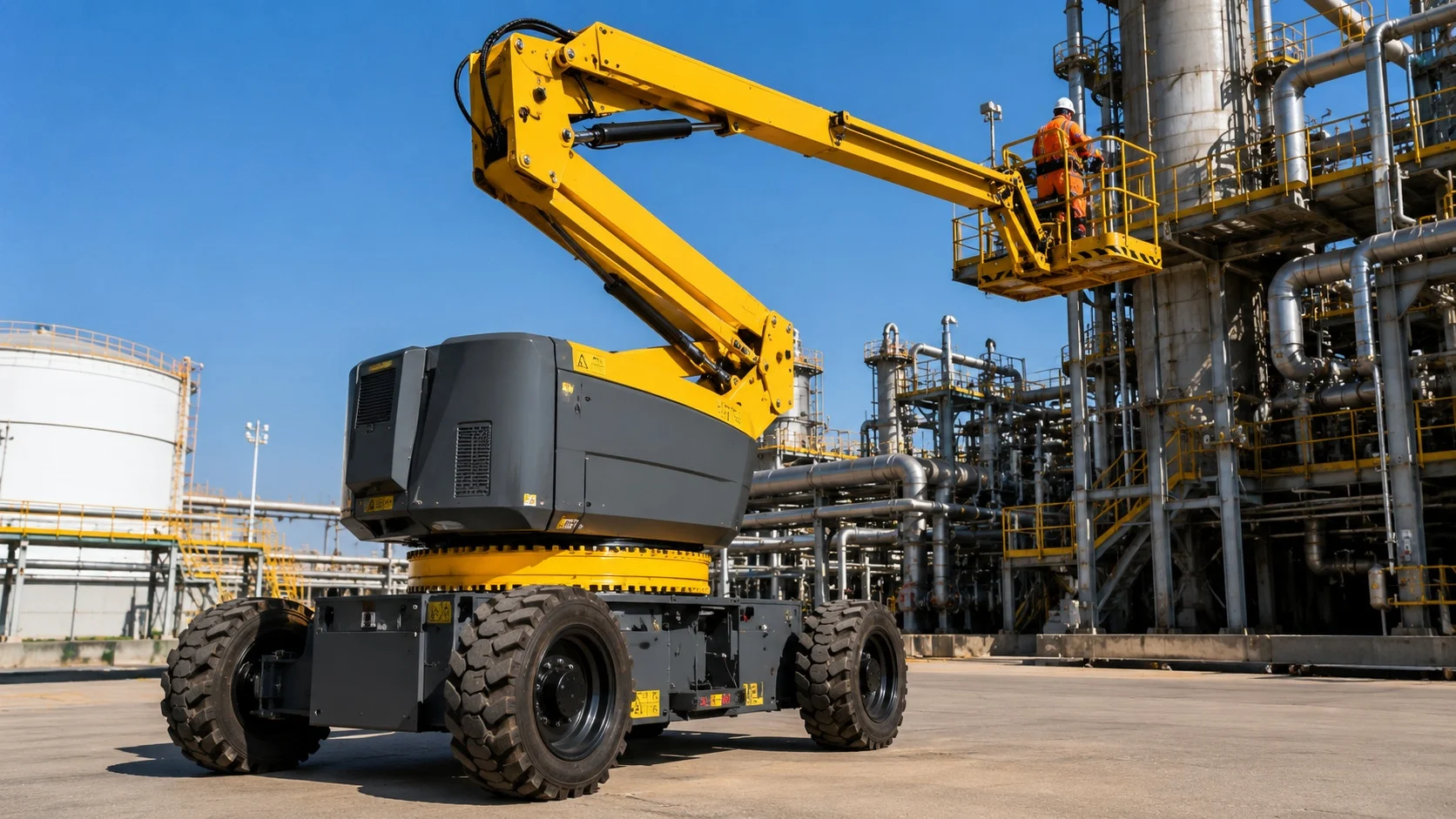 Light series slewing bearings for aerial work platforms