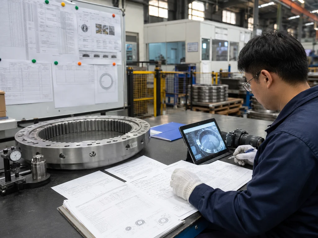 Slewing bearing heat treatment process in the MERYDOM workshop