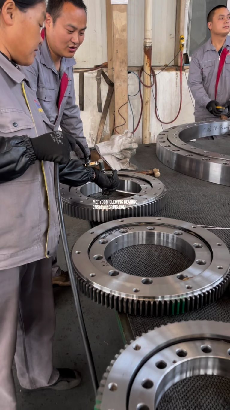 Our slewing bearings use 2# lithium-based grease by default, which can work in the range of -20℃ to…