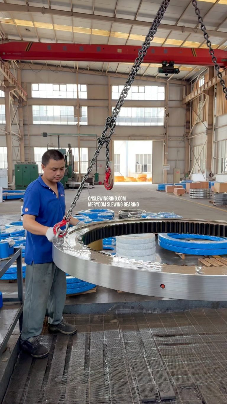 Single row raceway internal gear slewing bearing