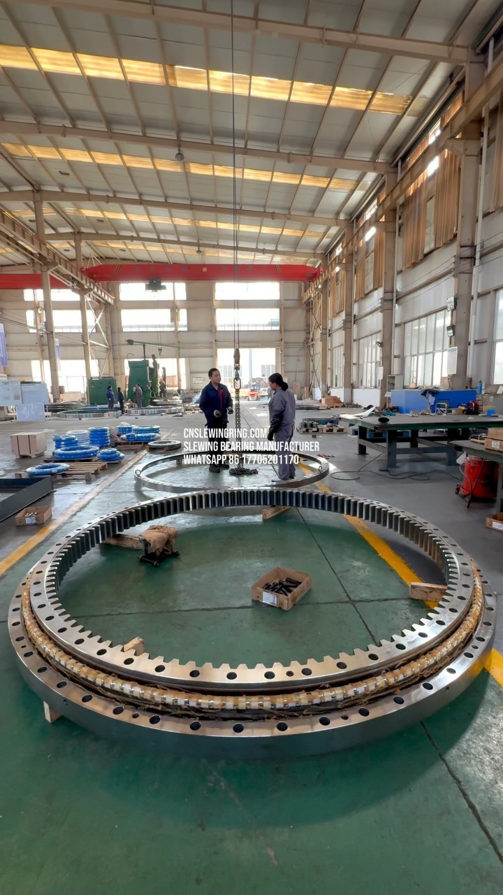 The steel balls and spacer blocks inside the second-level raceway have been installed.