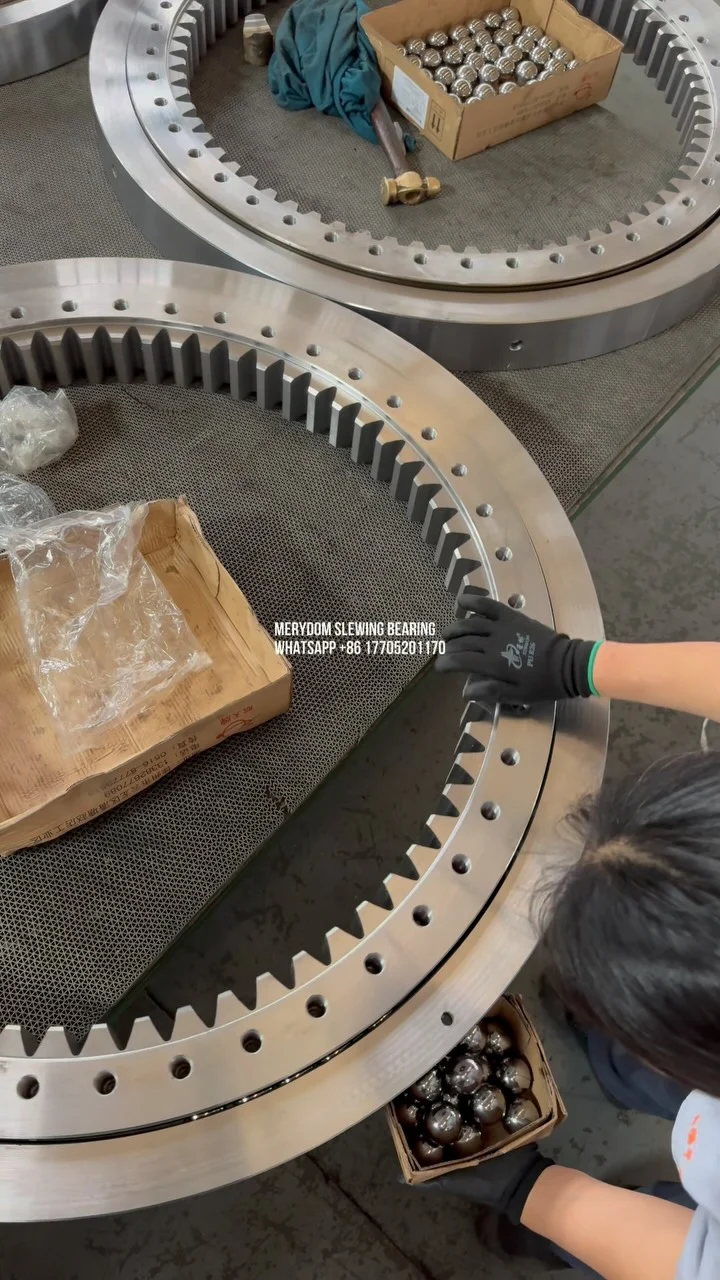 Once the raceway has passed inspection, the steel balls are removed, and the spacers along with the steel…