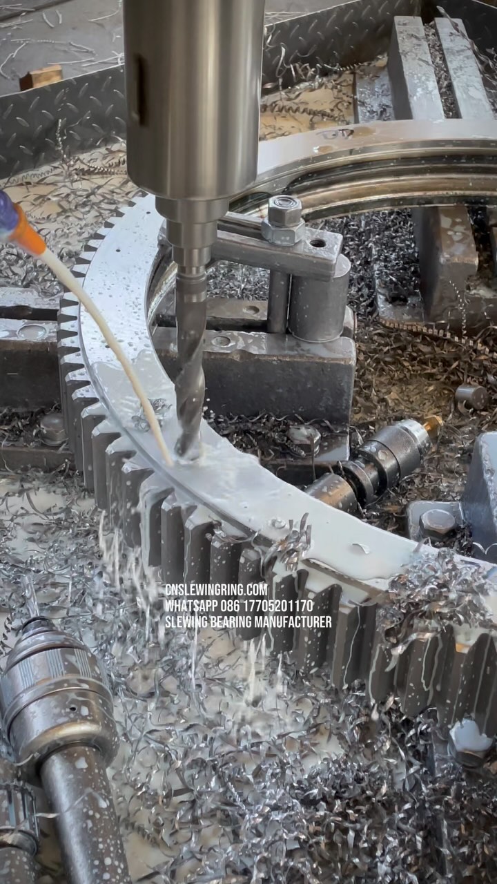 The slewing bearing is composed of an inner ring and an outer ring. There are a certain number…