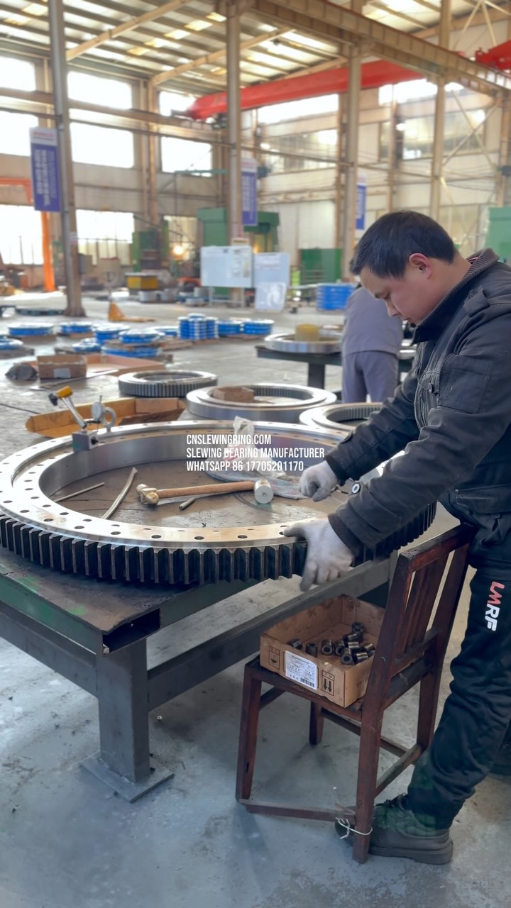 Before the slewing bearing is formally assembled, it needs to be tested first. After the test is passed,…