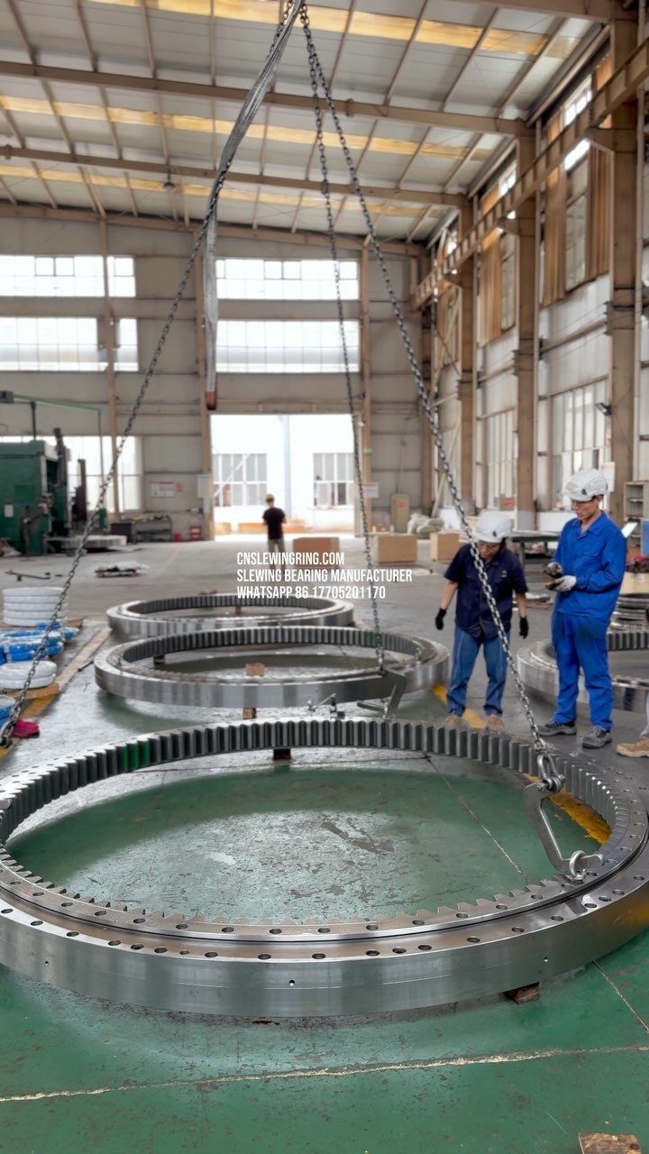 Large slewing bearings used in port cranes