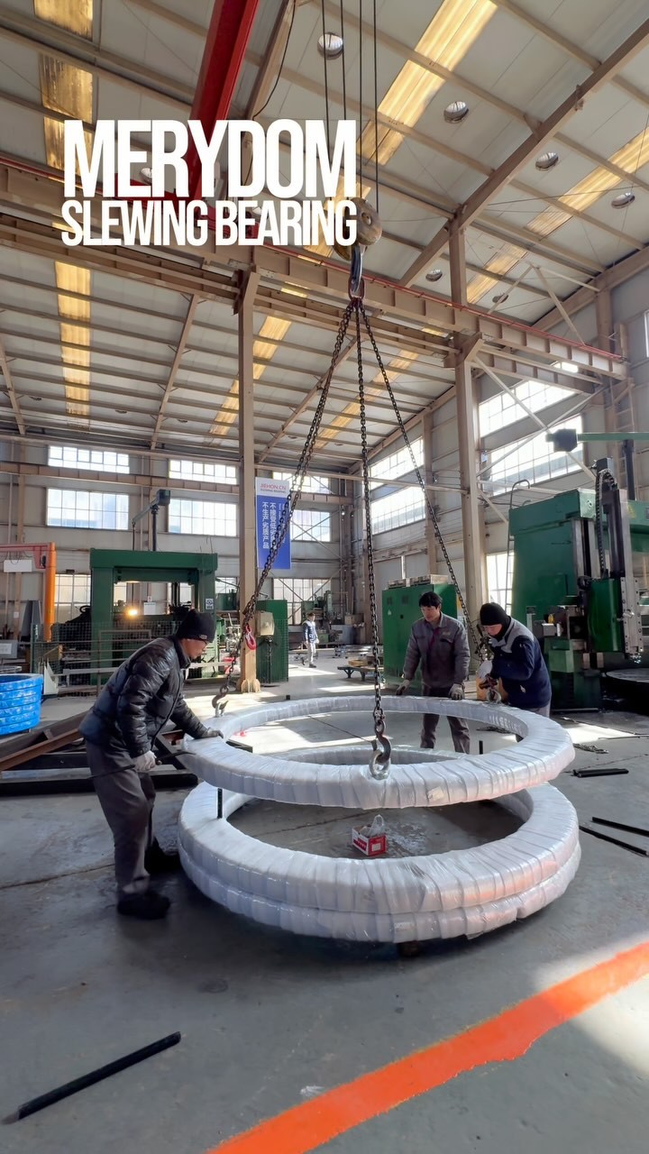 Three sets of huge MERYDOM slewing bearings will be sent to Iran.#slewbearings