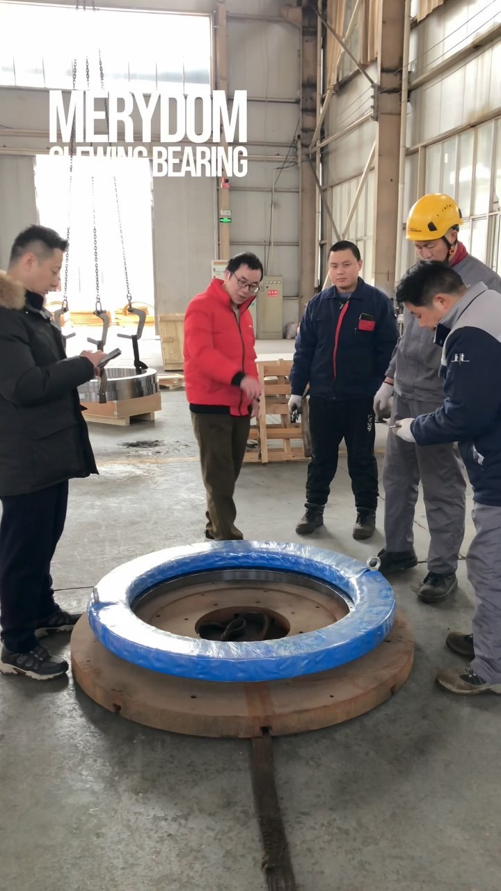 This kind of slewing bearing with large diameter, ultra-thin shape, load of 300Kg and starting torque not exceeding…