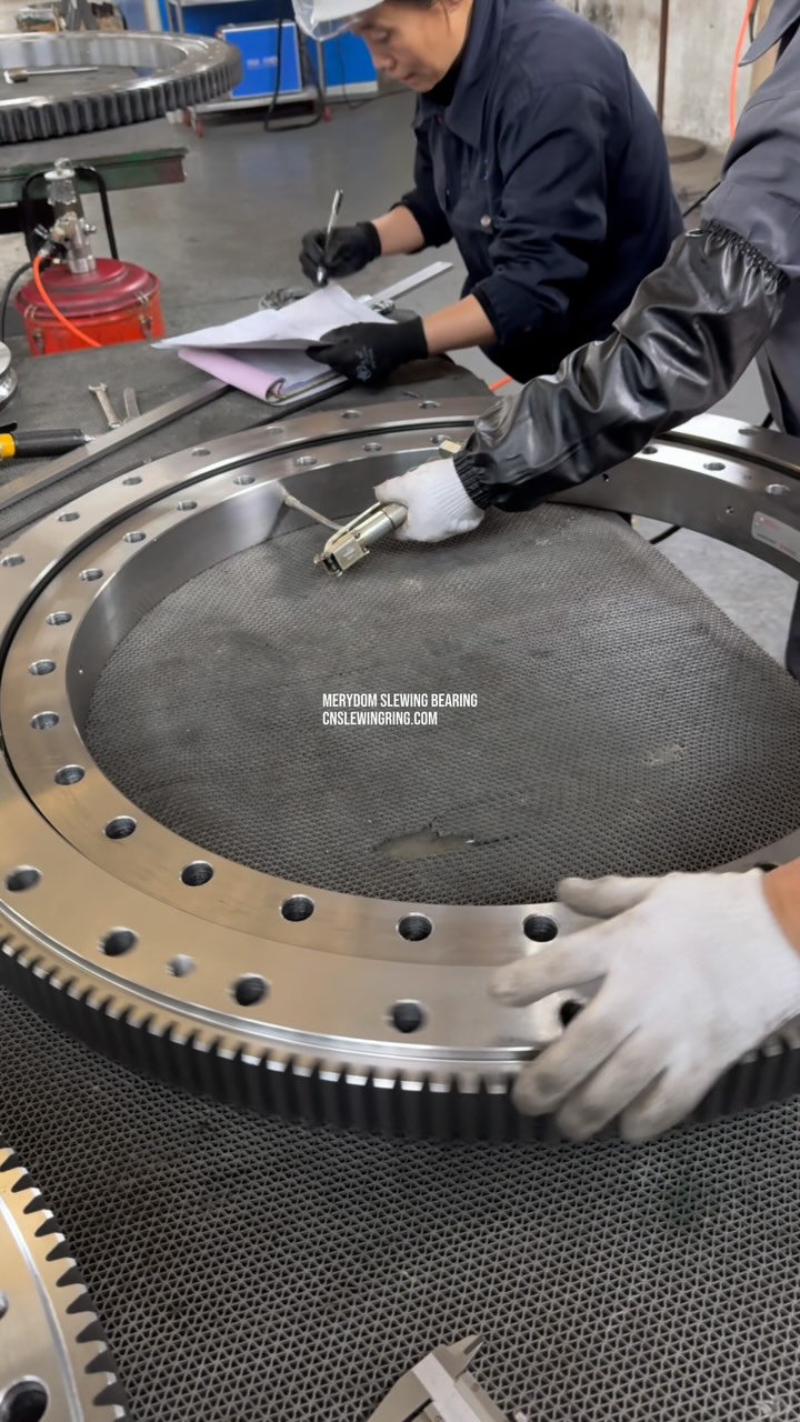 The service life of a slewing bearing depends not only on the material and manufacturing process of the…