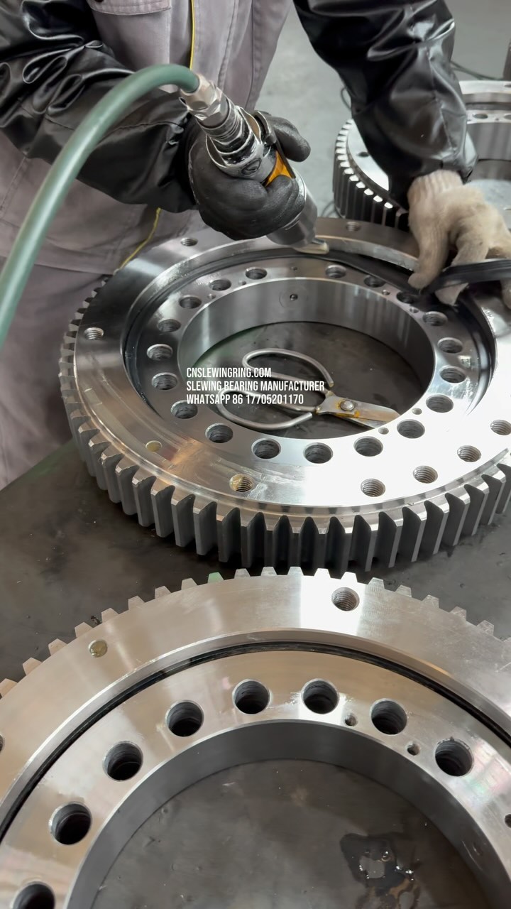 The seal of the slewing bearing is very important, as it can prevent mud, sand and dust from…
