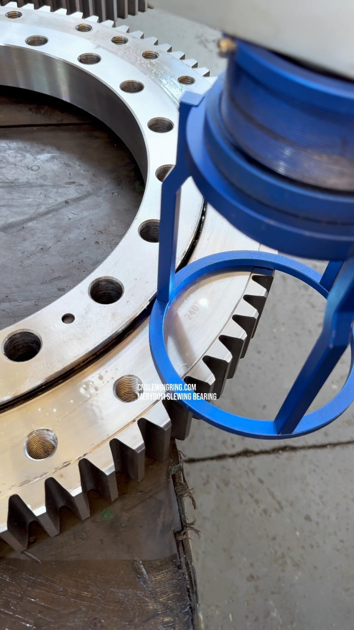 Every slewing bearing exported will be laser engraved with our trademark MERYDOM.