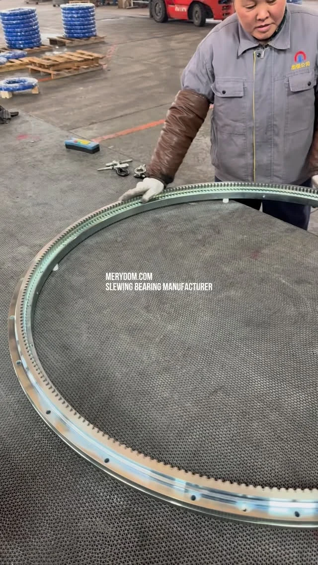Ultra-thin. Large diameter. Single-row ball. Flange type slewing bearing. Looks simple on paper — not simple to manufacture.…