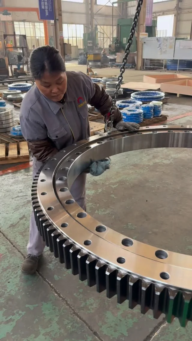 Surface finish reflects material quality. In slewing bearing manufacturing, the metallic gloss is not cosmetic — it is…