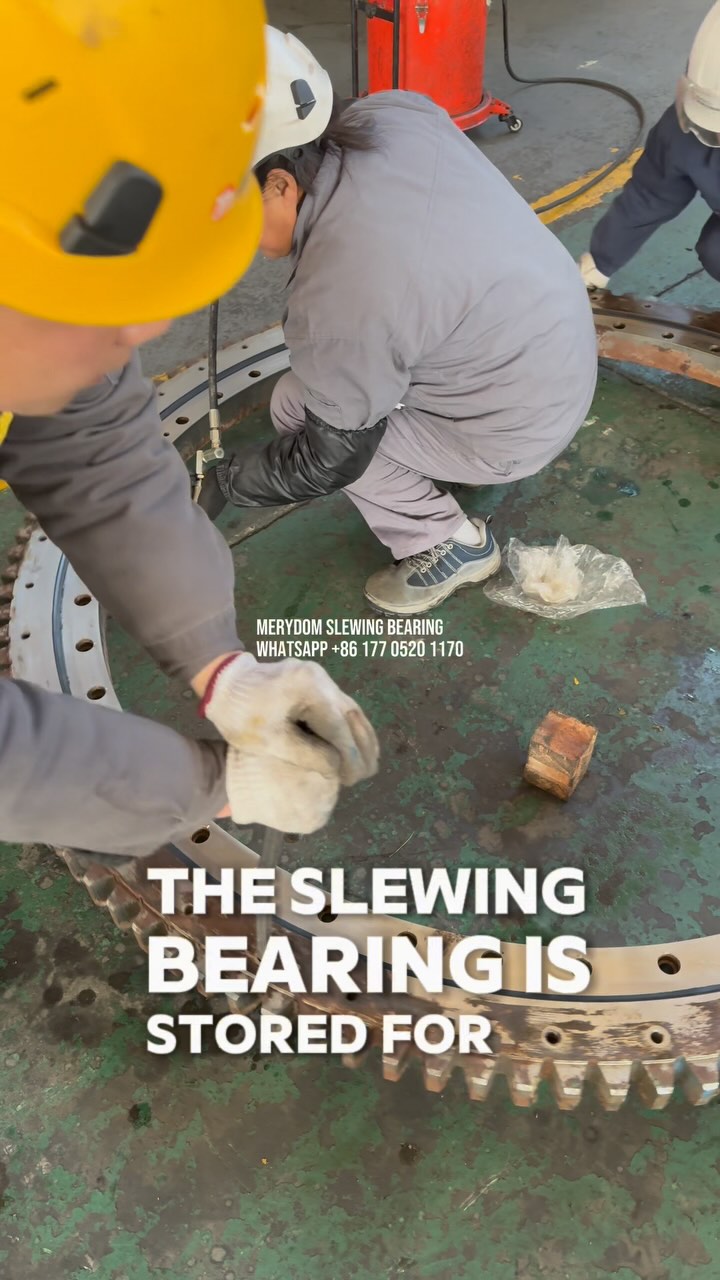 Why is it unnecessary to fully fill the slewing bearing with lubricant before leaving the factory? The customer…