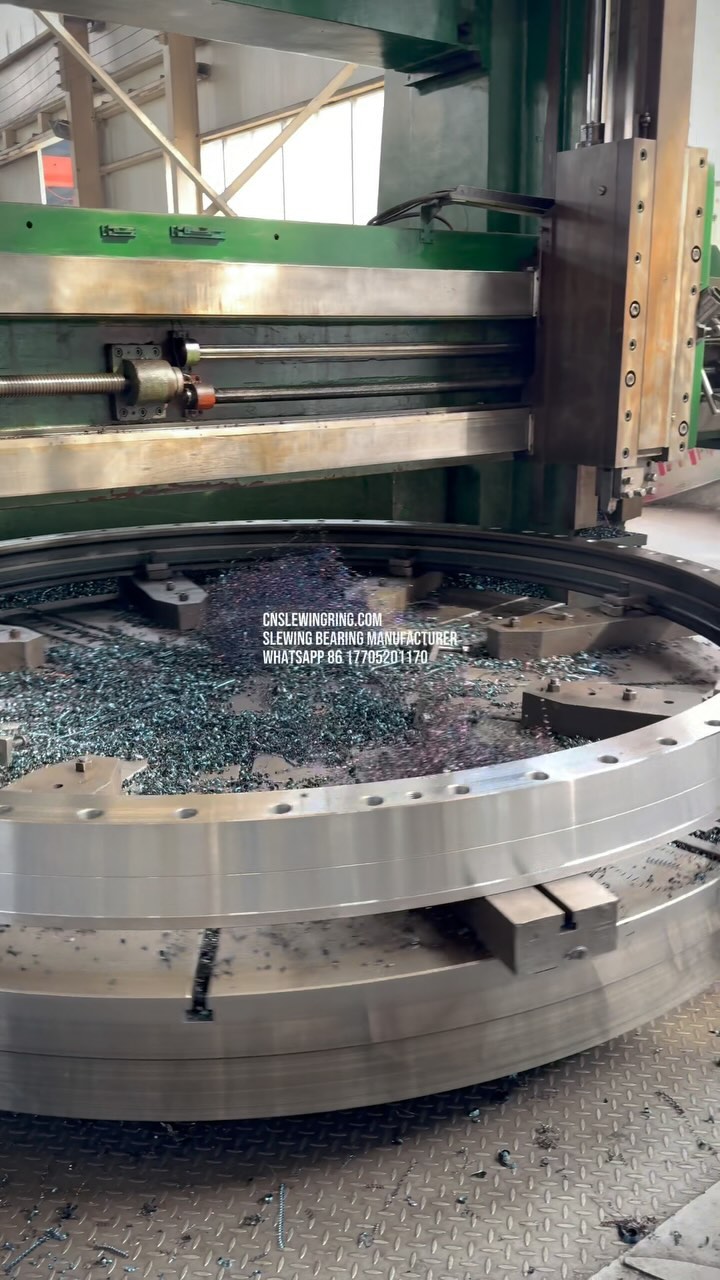 Large double-row ball structure slewing bearing with an outer diameter of more than 3 meters. Export order. cnslewingring.com…