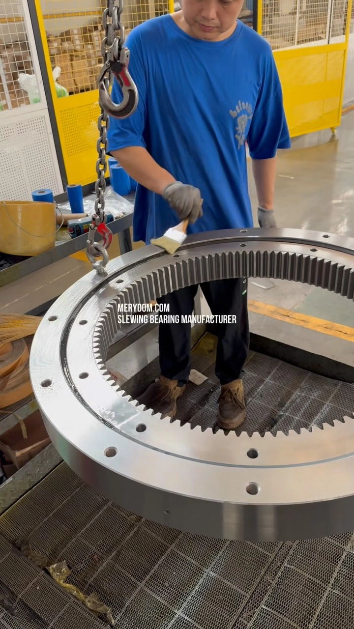 Rust & Moisture Protection Starts with Packaging Before packaging, every MERYDOM slewing bearing is carefully coated with anti-rust…
