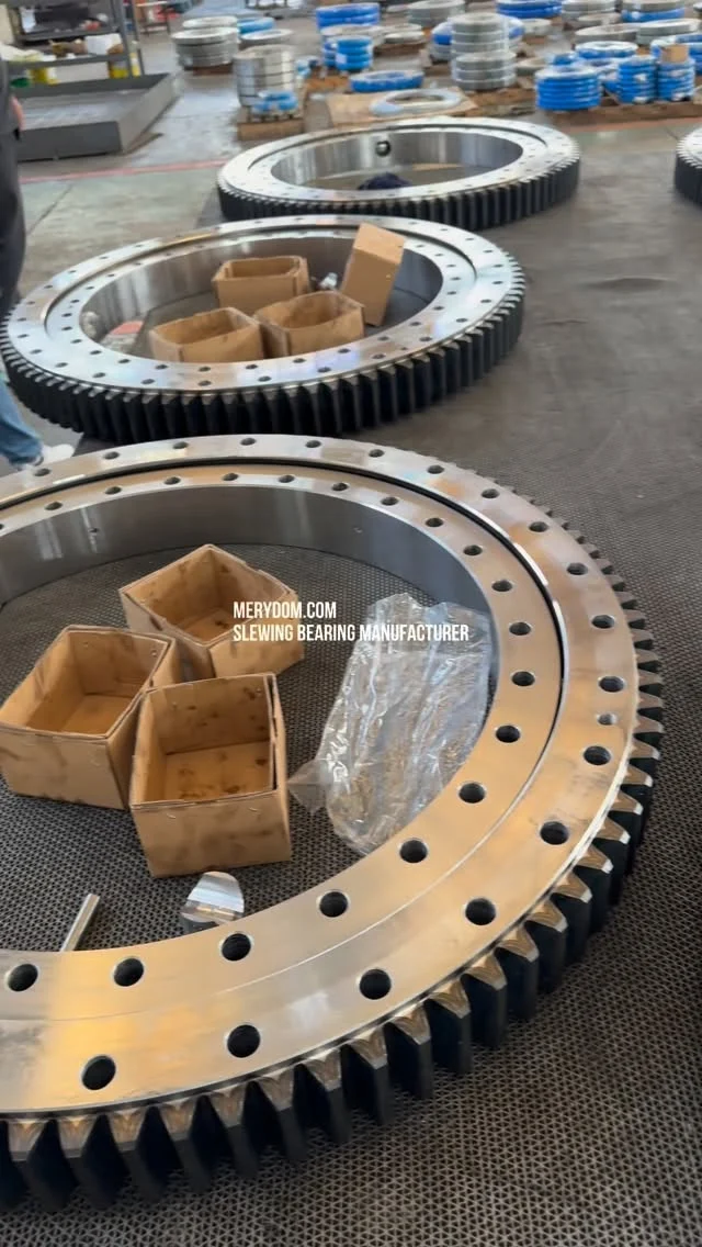 A good slewing bearing is not only about size matching. It is also about material, heat treatment, machining…