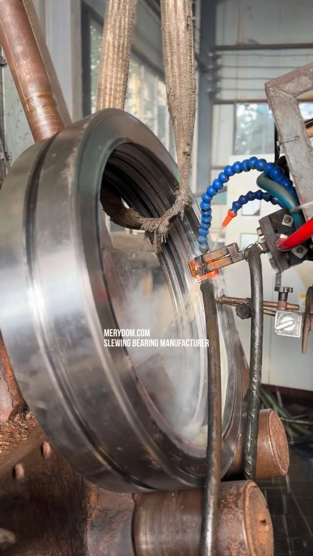 Raceway hardening is a critical process for ensuring the load capacity and service life of a slewing bearing.…