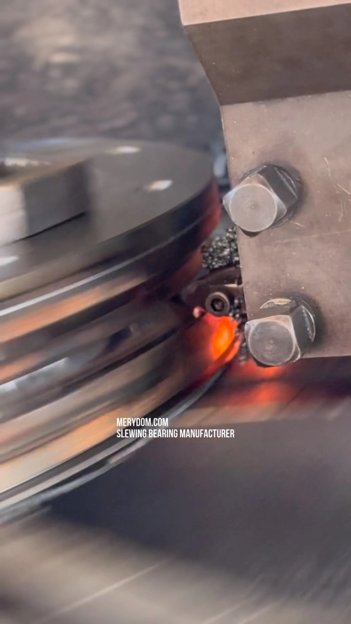 After hardening, slewing bearing raceways undergo precision grinding to achieve a surface roughness as low as Ra 1.6.…