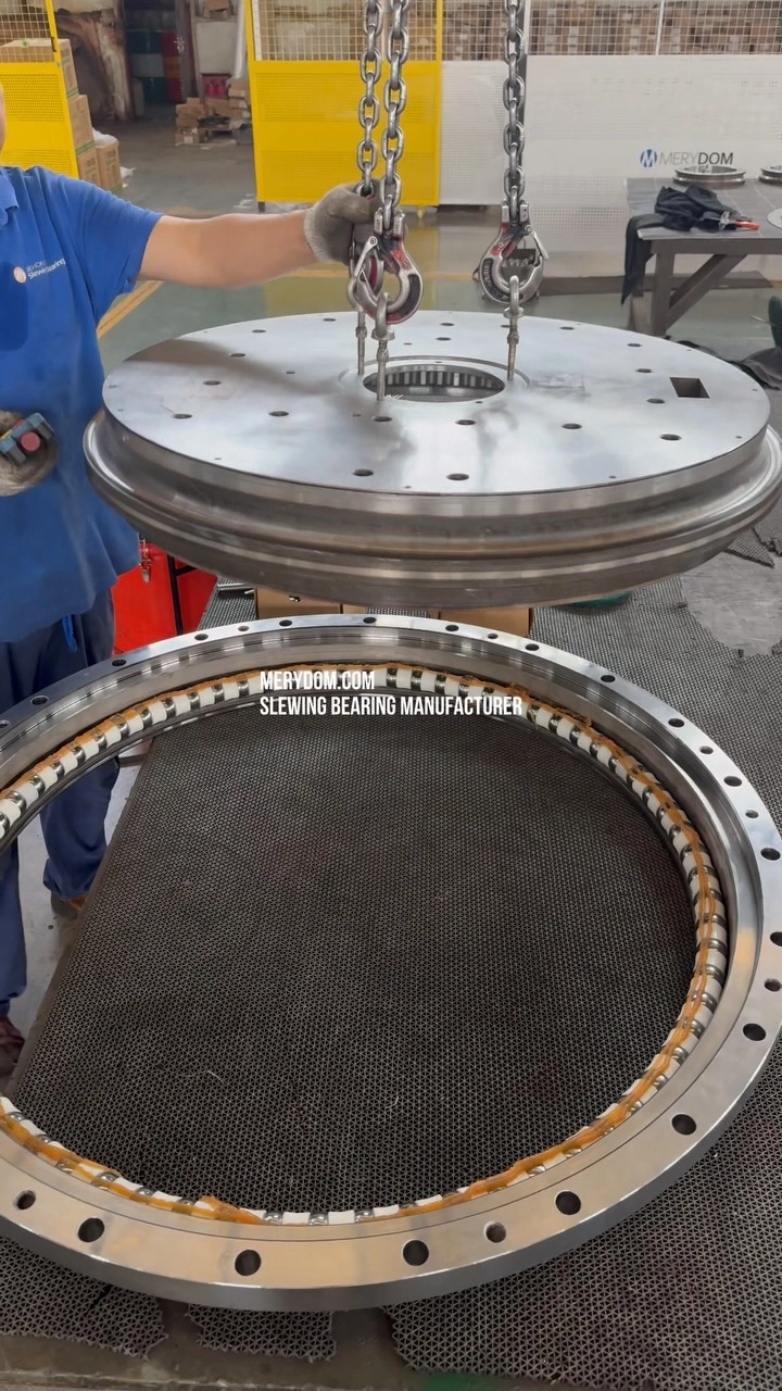 This heavy-duty double-row ball slewing bearing was custom-manufactured for a customer in Ukraine. Even we don’t know exactly…