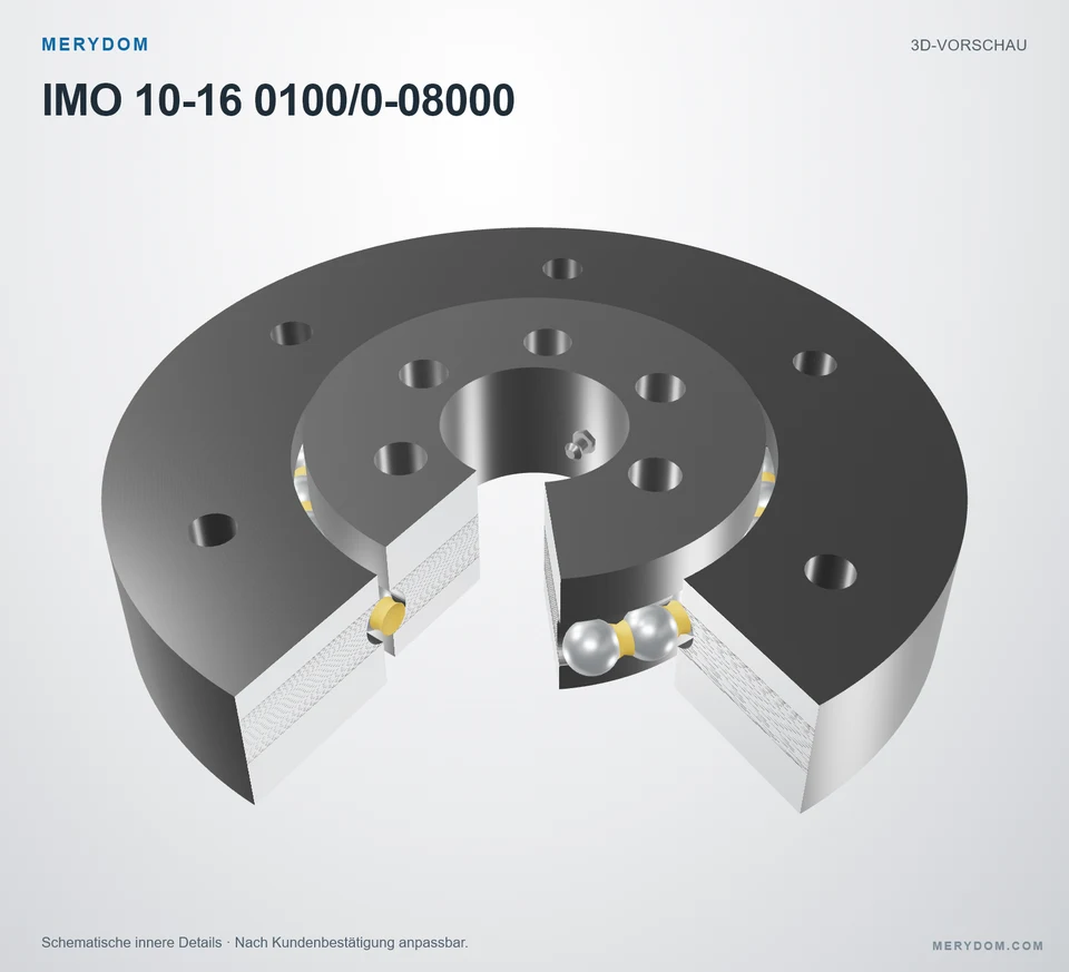 Vorschau des 3D-Modells des MERYDOM-Ersatzdrehkranzes für IMO 10-16 0100/0-08000.