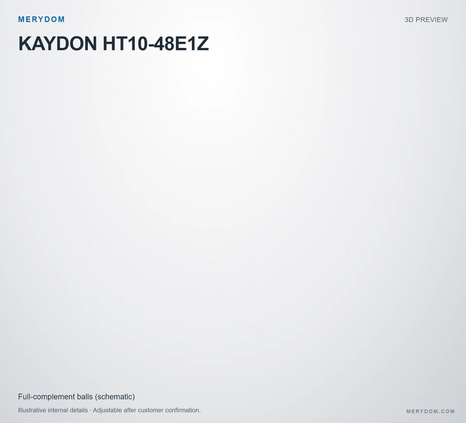 3D model preview of the MERYDOM replacement slewing bearing for KAYDON HT10-48E1Z.