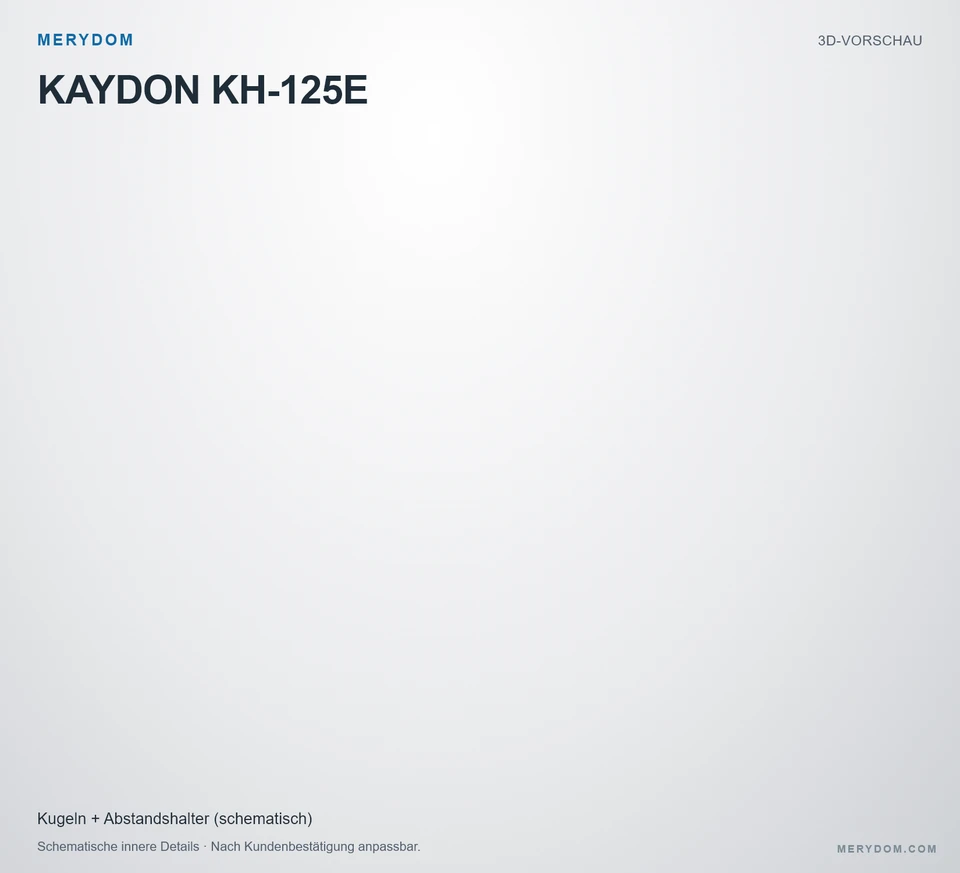 Vorschau des 3D-Modells des MERYDOM-Ersatzdrehkranzes für KAYDON KH-125E.