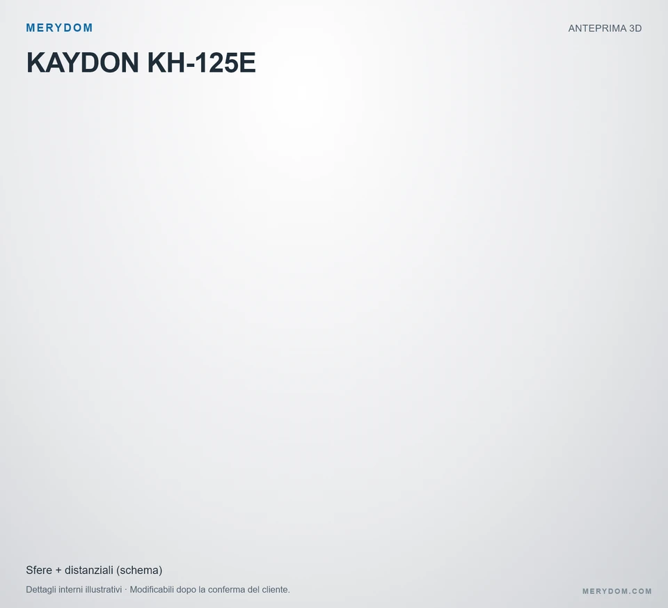 Anteprima del modello 3D del cuscinetto di rotazione sostitutivo MERYDOM per KAYDON KH-125E.