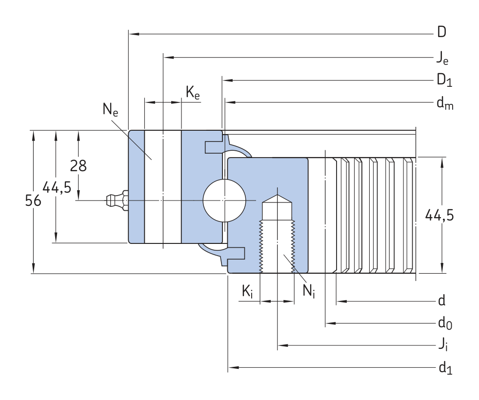 SKF RKS.062.20.0414 OEM catalogue source outline drawing