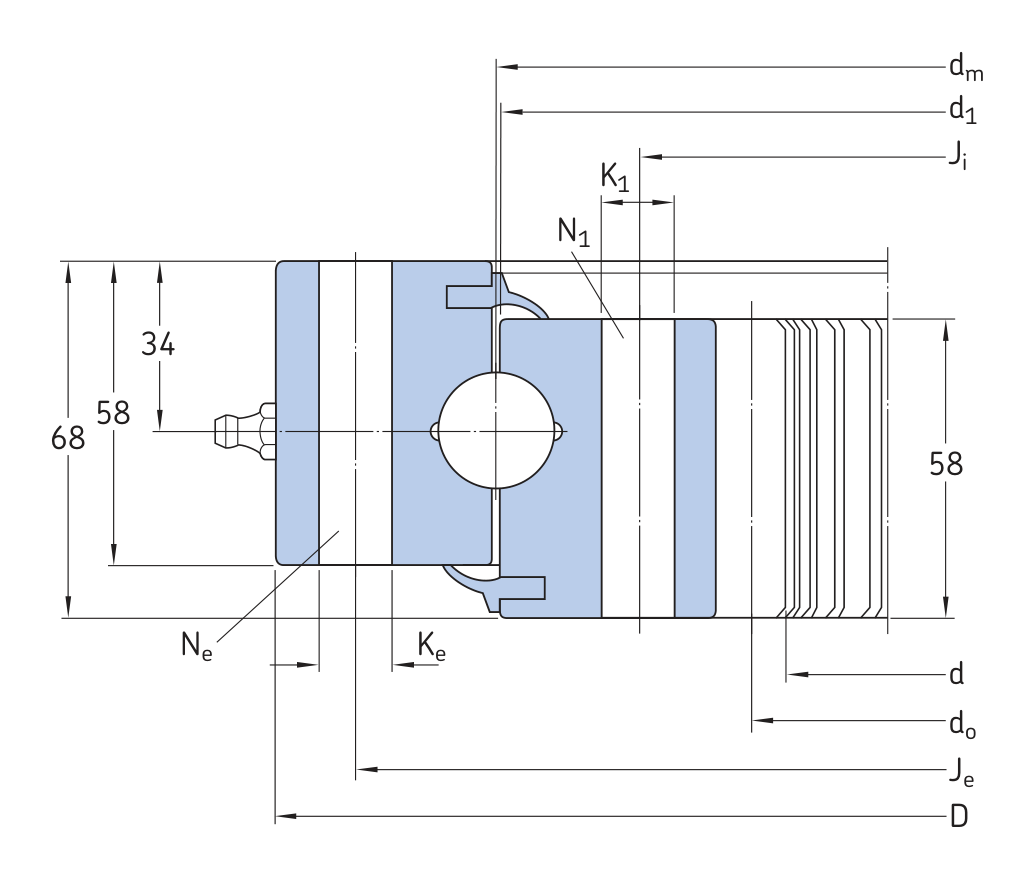 SKF RKS.062.25.1534 OEM catalogue source outline drawing
